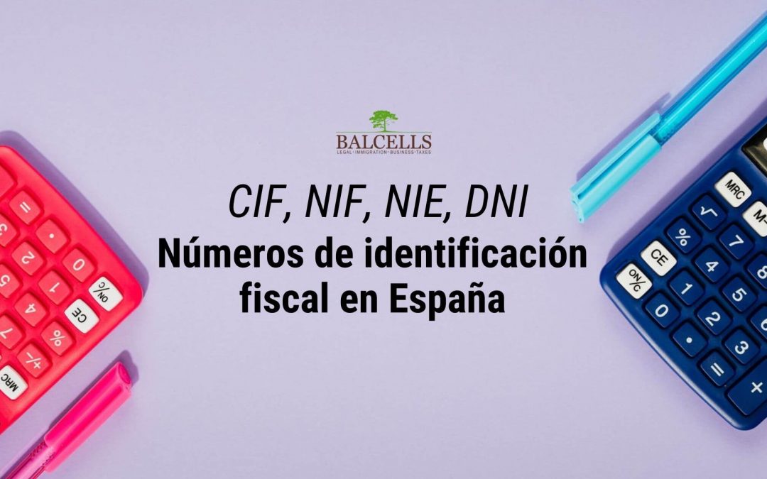 CIF y NIF: Números de Identificación Fiscal en España